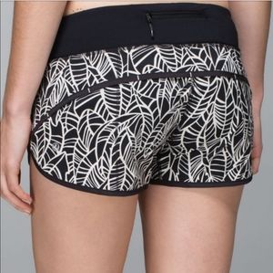 Lululemon Run speed short 2.5" palm black